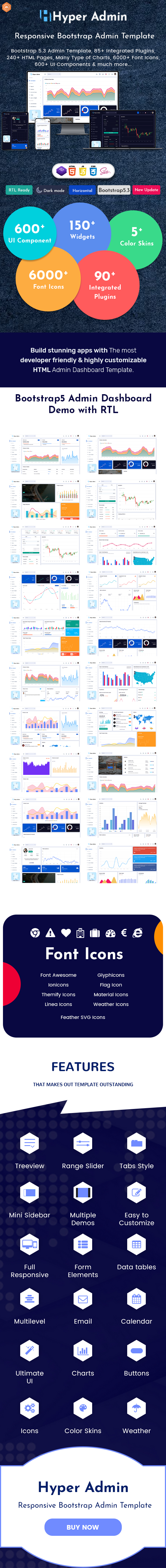 Hyper - Responsive Admin Dashboard Template